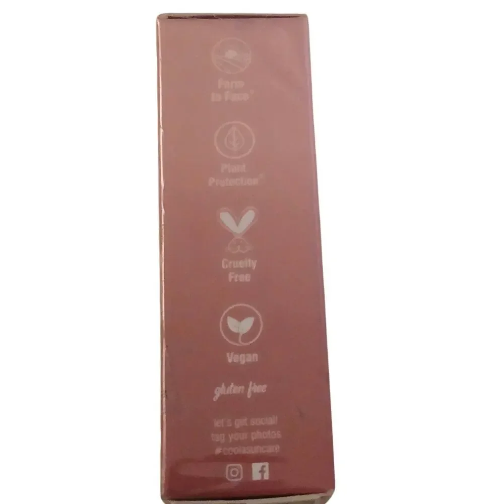 COOLA Mineral Liplux Organic SPF 30 in Nude Beach New in Box Pink